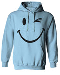 Cute Graphic Happy Funny Blink Smile Smiling face Positive Sweatshirt Hoodie