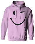 Cute Graphic Happy Funny Blink Smile Smiling face Positive Sweatshirt Hoodie