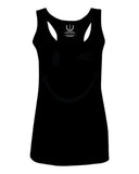 Cute Graphic Happy Funny Blink Smile Smiling face Positive  women's Tank Top sleeveless Racerback