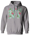 Cool New York Gift Liberty Statue Nyc Floral Beach Summer Vacation Palm Sweatshirt Hoodie