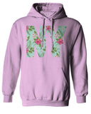 Cool New York Gift Liberty Statue Nyc Floral Beach Summer Vacation Palm Sweatshirt Hoodie