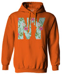 Cool New York Gift Liberty Statue Nyc Floral Beach Summer Vacation Palm Sweatshirt Hoodie