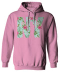 Cool New York Gift Liberty Statue Nyc Floral Beach Summer Vacation Palm Sweatshirt Hoodie