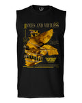 Skull and Snake Tatoo Cyberpunk Aesthetic Graphic Lcd Psychedelic men Muscle Tank Top sleeveless t shirt