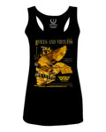 Skull and Snake Tatoo Cyberpunk Aesthetic Graphic Lcd Psychedelic  women's Tank Top sleeveless Racerback