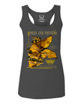 Skull and Snake Tatoo Cyberpunk Aesthetic Graphic Lcd Psychedelic  women's Tank Top sleeveless Racerback